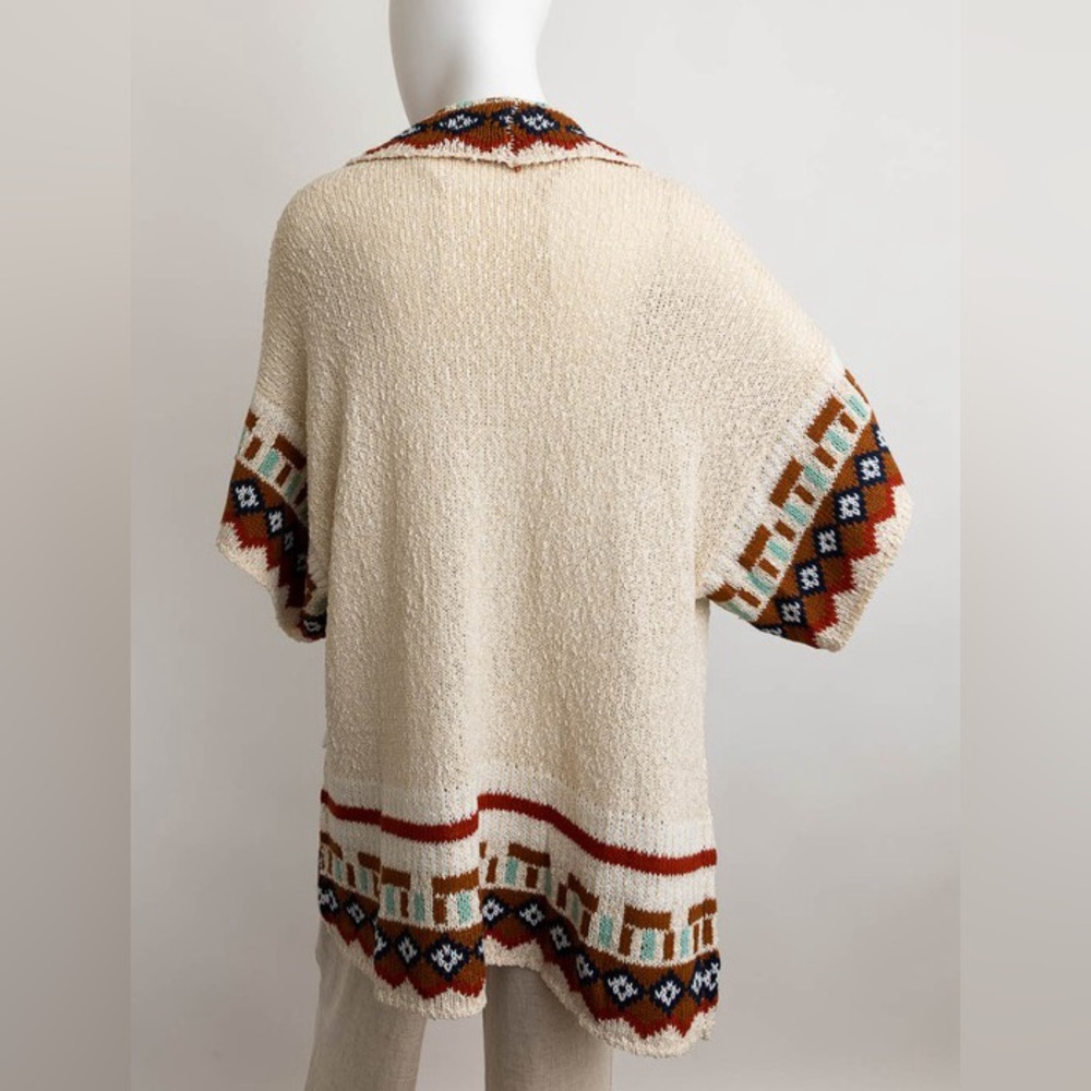 Cardigan Style Lounge Ruana - Picture 4 of 4